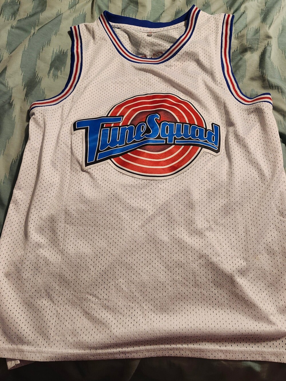Space Jam Looney Tunes Basketball Jersey Tune Squad White Men’s Medium